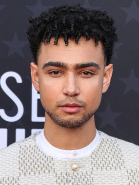 Louis Vuitton ve Cartier marka saat takan Archie Madekwe, 14 Ocak 2024 'te Santa Monica, Los Angeles, Kaliforniya, ABD' de düzenlenen The Barker Hangar 'da düzenlenen 29..