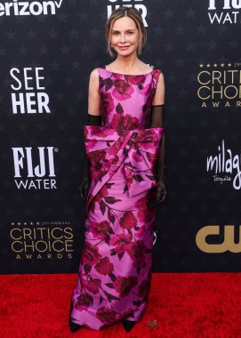 Calista Flockhart, 14 Ocak 2024 'te Santa Monica, Los Angeles, Kaliforniya, ABD' de düzenlenen Barker Hangarı 'nda düzenlenen 29..