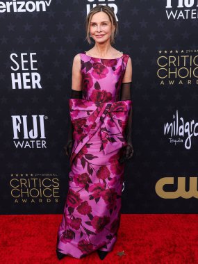 Calista Flockhart, 14 Ocak 2024 'te Santa Monica, Los Angeles, Kaliforniya, ABD' de düzenlenen Barker Hangarı 'nda düzenlenen 29.. 