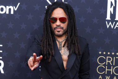 Lenny Kravitz, 14 Ocak 2024 'te Santa Monica, Los Angeles, Kaliforniya, ABD' de düzenlenen Barker Hangarı 'nda düzenlenen 29.. 