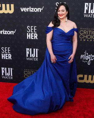 Christian Siriano 'yu giyen Lily Gladstone 14 Ocak 2024' te Santa Monica, Los Angeles, Kaliforniya, ABD 'de düzenlenen The Barker Hangar' da düzenlenen 29..