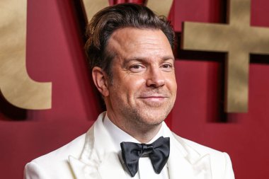 Jason Sudeikis, 15 Ocak 2024 'te Anne Kurt' ta düzenlenen Apple TV + 75. Geleneksel Primetime Emmy Ödülleri Partisi 'ne geldi.. 