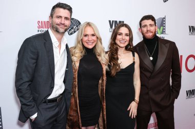 James Lafferty, Barbara Alyn Woods and Bryan Greenberg arrive at the Los Angeles Premiere Of VMI Releasing's 'Junction' held at the Harmony Gold Theater on January 24, 2024 in Hollywood, Los Angeles, California, United States.  clipart