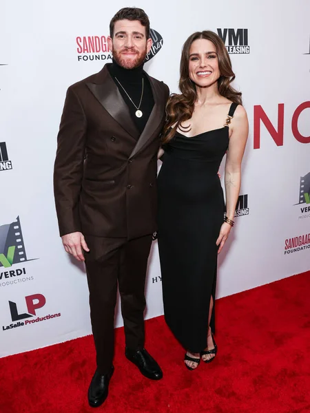 stock image Bryan Greenberg and Sophia Bush arrive at the Los Angeles Premiere Of VMI Releasing's 'Junction' held at the Harmony Gold Theater on January 24, 2024 in Hollywood, Los Angeles, California, United States.