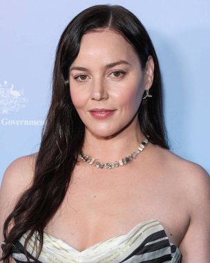 Abbie Cornish, 1 Şubat 2024 tarihinde Skirball Kültür Merkezi 'nde düzenlenen 21. Geleneksel G' Day USA Sanat Galası 'na geldi.. 