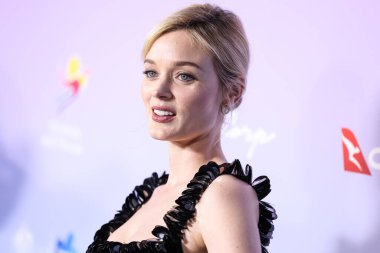 Bella Heathcote, 1 Şubat 2024 'te Skirball Kültür Merkezi' nde düzenlenen 21. Geleneksel G 'Day USA Sanat Galası' na geldi.. 