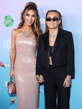 Chrishell Stause ve eşi G 'Flip, 1 Şubat 2024' te ABD 'nin Los Angeles, Kaliforniya, ABD' deki Skirball Kültür Merkezi 'nde düzenlenen 21. Yıllık G' Day USA Sanat Galasına geldiler..