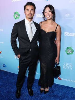 Jordan Rodrigues ve Olivia Liang, 1 Şubat 2024 'te ABD' nin Los Angeles, Kaliforniya, ABD 'deki Skirball Kültür Merkezi' nde düzenlenen 21..