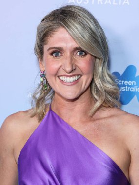 Kelsie Mcdonald, 1 Şubat 2024 tarihinde Skirball Kültür Merkezi 'nde düzenlenen 21. Geleneksel G' Day USA Sanat Galası 'na geldi.. 