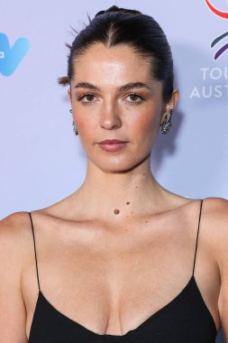 Kita Alexander, 1 Şubat 2024 tarihinde Skirball Kültür Merkezi 'nde düzenlenen 21. Geleneksel G' Day USA Sanat Galası 'na geldi.. 