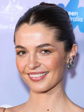 Kita Alexander, 1 Şubat 2024 tarihinde Skirball Kültür Merkezi 'nde düzenlenen 21. Geleneksel G' Day USA Sanat Galası 'na geldi.. 