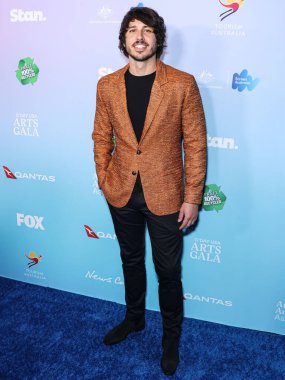 Morgan Evans, ABD 'nin Los Angeles, Kaliforniya, ABD' de 1 Şubat 2024 tarihinde Skirball Kültür Merkezi 'nde düzenlenen 21. Yıllık G' Day USA Sanat Galası 'na geldi.. 