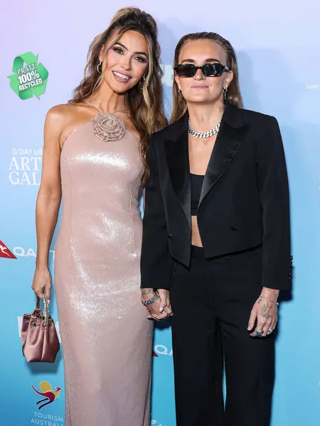 Chrishell Stause ve eşi G 'Flip, 1 Şubat 2024' te ABD 'nin Los Angeles, Kaliforniya, ABD' deki Skirball Kültür Merkezi 'nde düzenlenen 21. Yıllık G' Day USA Sanat Galasına geldiler..