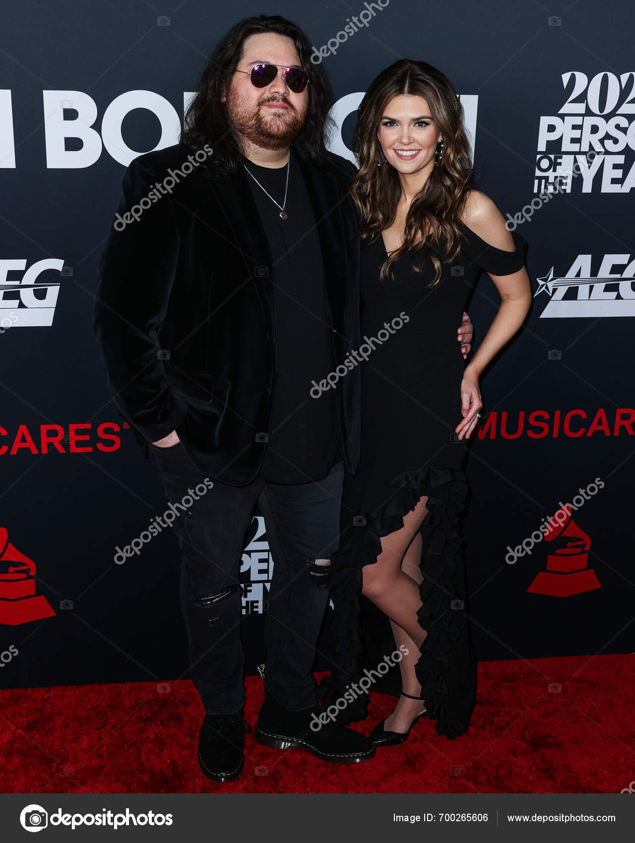 Wolfgang Van Halen Wife Andraia Allsop Arrive 2024 Musicares Person