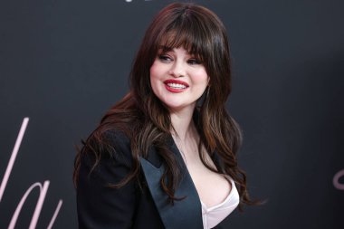 Selena Gomez 3 Şubat 2024 'te Westwood, Los Angeles, Kaliforniya, ABD' deki Regency Bruin Tiyatrosu 'nda düzenlenen Vertical Entertainment' in 'Lola' nın Los Angeles prömiyerine geldi.. 