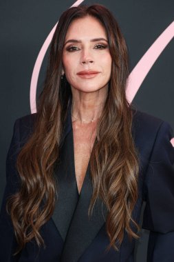 Victoria Beckham arrives at the Los Angeles Premiere Of Vertical Entertainment's 'Lola' held at the Regency Bruin Theatre on February 3, 2024 in Westwood, Los Angeles, California, United States.  clipart