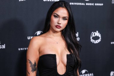 Maggie Lindemann arrives at Universal Music Group's 2024 66th GRAMMY Awards After Party held at nya studios WEST on February 4, 2024 in Hollywood, Los Angeles, California, United States.