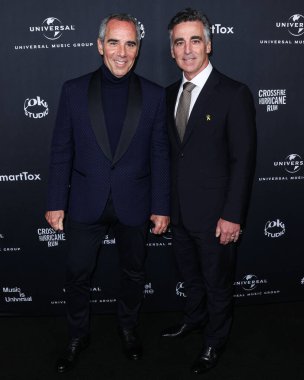 Monte Lipman ve erkek kardeşi Avery Lipman, Universal Music Group 'un 4 Şubat 2024' te Batı Nya stüdyolarında düzenlenen 66. GRAMMY Ödülleri 'ne geldiler. (Fotoğraf: Xavier Collin / Image Press Agency)