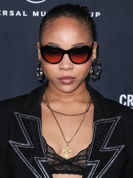 Mystic Marley, 4 Şubat 2024 'te Hollywood, Los Angeles, Kaliforniya, ABD' de Nya stüdyoları batısında düzenlenen Universal Music Group 'un 2024 GRAMMY Ödülleri' ne ulaştı. (Fotoğraf: Xavier Collin / Image Press Agency)