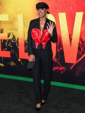 Kelly Rowland, Paramount Pictures 'ın Los Angeles Premiere of Paramount Pictures' ı 'Bob Marley: One Love' ın 6 Şubat 2024 'te Westwood, Los Angeles, Kaliforniya' daki Regency Village Theatre 'a geldi.. 