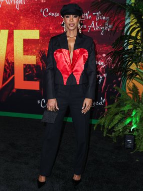 Kelly Rowland arrives at the Los Angeles Premiere Of Paramount Pictures' 'Bob Marley: One Love' held at the Regency Village Theatre on February 6, 2024 in Westwood, Los Angeles, California, United States. 