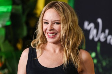 Kylie Minogue arrives at the Los Angeles Premiere Of Paramount Pictures' 'Bob Marley: One Love' held at the Regency Village Theatre on February 6, 2024 in Westwood, Los Angeles, California, United States. 