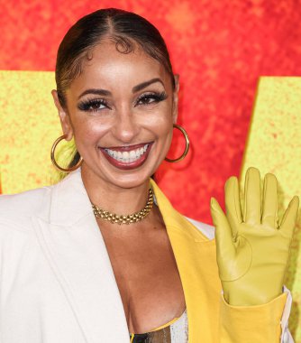 Mya arrives at the Los Angeles Premiere Of Paramount Pictures' 'Bob Marley: One Love' held at the Regency Village Theatre on February 6, 2024 in Westwood, Los Angeles, California, United States. 