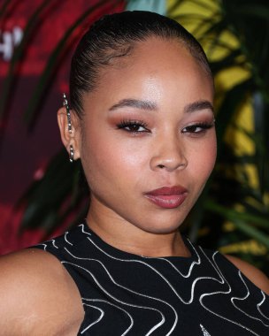 Mystic Marley, Paramount Pictures 'ın Los Angeles Premiere of Paramount Pictures' ı 'Bob Marley: One Love' a 6 Şubat 2024 'te Westwood, Los Angeles, Kaliforniya, ABD' deki Regency Village Theatre 'a geldi.. 