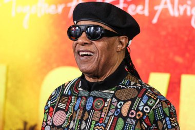 Stevie Wonder, Paramount Pictures 'ın 6 Şubat 2024' te Westwood, Los Angeles, Kaliforniya, ABD 'deki Regency Village Theatre' da düzenlenen 