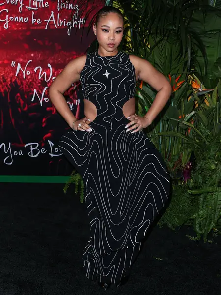 Mystic Marley, Paramount Pictures 'ın Los Angeles Premiere of Paramount Pictures' ı 'Bob Marley: One Love' a 6 Şubat 2024 'te Westwood, Los Angeles, Kaliforniya, ABD' deki Regency Village Theatre 'a geldi..