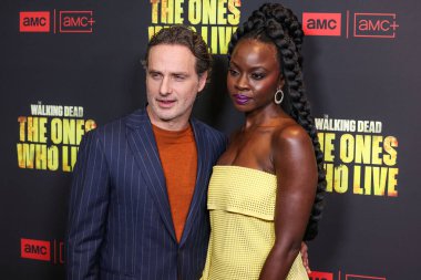 Andrew Lincoln ve Danai Gurira, Los Angeles 'taki AMC +' The Walking Dead 'in galasına geldiler: The One Who Live' Sezon 1, 7 Şubat 2024 'te Hollywood, Los Angeles' taki Pickford Film Çalışmaları Merkezi Linwood Dunn Tiyatrosu 'nda gerçekleştirildi.