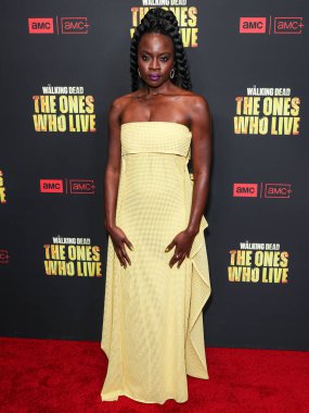 Danai Gurira, 7 Şubat 2024 'te Hollywood, Los Angeles, Kaliforniya, ABD' deki Linwood Dunn Tiyatrosu 'nda düzenlenen 1. Sezon' da Los Angeles 'taki AMC +' The Walking Dead 'in galasına geldi.