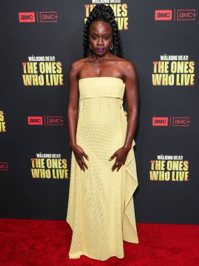 Danai Gurira, 7 Şubat 2024 'te Hollywood, Los Angeles, Kaliforniya, ABD' deki Linwood Dunn Tiyatrosu 'nda düzenlenen 1. Sezon' da Los Angeles 'taki AMC +' The Walking Dead 'in galasına geldi.