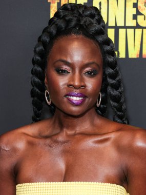 Danai Gurira, 7 Şubat 2024 'te Hollywood, Los Angeles, Kaliforniya, ABD' deki Linwood Dunn Tiyatrosu 'nda düzenlenen 1. Sezon' da Los Angeles 'taki AMC +' The Walking Dead 'in galasına geldi.