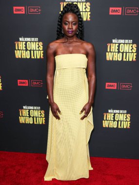 Danai Gurira, 7 Şubat 2024 'te Hollywood, Los Angeles, Kaliforniya, ABD' deki Linwood Dunn Tiyatrosu 'nda düzenlenen 1. Sezon' da Los Angeles 'taki AMC +' The Walking Dead 'in galasına geldi.