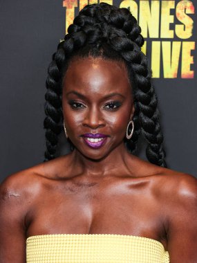 Danai Gurira, 7 Şubat 2024 'te Hollywood, Los Angeles, Kaliforniya, ABD' deki Linwood Dunn Tiyatrosu 'nda düzenlenen 1. Sezon' da Los Angeles 'taki AMC +' The Walking Dead 'in galasına geldi.