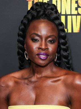 Danai Gurira, 7 Şubat 2024 'te Hollywood, Los Angeles, Kaliforniya, ABD' deki Linwood Dunn Tiyatrosu 'nda düzenlenen 1. Sezon' da Los Angeles 'taki AMC +' The Walking Dead 'in galasına geldi.