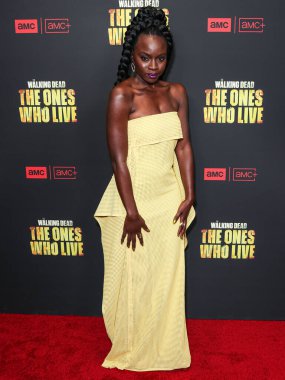 Danai Gurira, 7 Şubat 2024 'te Hollywood, Los Angeles, Kaliforniya, ABD' deki Linwood Dunn Tiyatrosu 'nda düzenlenen 1. Sezon' da Los Angeles 'taki AMC +' The Walking Dead 'in galasına geldi.