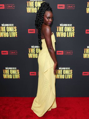 Danai Gurira, 7 Şubat 2024 'te Hollywood, Los Angeles, Kaliforniya, ABD' deki Linwood Dunn Tiyatrosu 'nda düzenlenen 1. Sezon' da Los Angeles 'taki AMC +' The Walking Dead 'in galasına geldi.