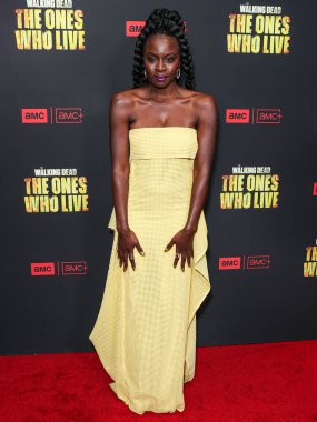 Danai Gurira, 7 Şubat 2024 'te Hollywood, Los Angeles, Kaliforniya, ABD' deki Linwood Dunn Tiyatrosu 'nda düzenlenen 1. Sezon' da Los Angeles 'taki AMC +' The Walking Dead 'in galasına geldi.