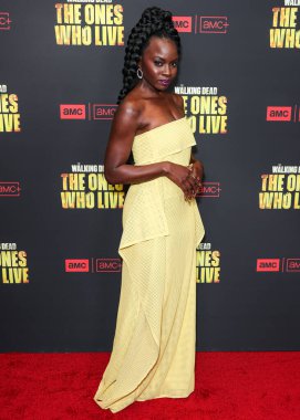 Danai Gurira, 7 Şubat 2024 'te Hollywood, Los Angeles, Kaliforniya, ABD' deki Linwood Dunn Tiyatrosu 'nda düzenlenen 1. Sezon' da Los Angeles 'taki AMC +' The Walking Dead 'in galasına geldi.