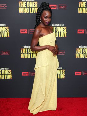 Danai Gurira, 7 Şubat 2024 'te Hollywood, Los Angeles, Kaliforniya, ABD' deki Linwood Dunn Tiyatrosu 'nda düzenlenen 1. Sezon' da Los Angeles 'taki AMC +' The Walking Dead 'in galasına geldi.