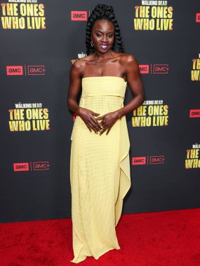 Danai Gurira, 7 Şubat 2024 'te Hollywood, Los Angeles, Kaliforniya, ABD' deki Linwood Dunn Tiyatrosu 'nda düzenlenen 1. Sezon' da Los Angeles 'taki AMC +' The Walking Dead 'in galasına geldi.