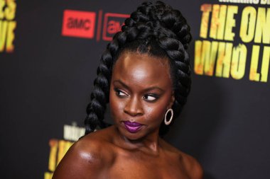 Danai Gurira, 7 Şubat 2024 'te Hollywood, Los Angeles, Kaliforniya, ABD' deki Linwood Dunn Tiyatrosu 'nda düzenlenen 1. Sezon' da Los Angeles 'taki AMC +' The Walking Dead 'in galasına geldi.