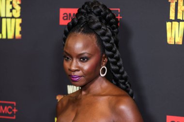 Danai Gurira, 7 Şubat 2024 'te Hollywood, Los Angeles, Kaliforniya, ABD' deki Linwood Dunn Tiyatrosu 'nda düzenlenen 1. Sezon' da Los Angeles 'taki AMC +' The Walking Dead 'in galasına geldi.