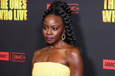 Danai Gurira, 7 Şubat 2024 'te Hollywood, Los Angeles, Kaliforniya, ABD' deki Linwood Dunn Tiyatrosu 'nda düzenlenen 1. Sezon' da Los Angeles 'taki AMC +' The Walking Dead 'in galasına geldi.