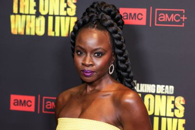 Danai Gurira, 7 Şubat 2024 'te Hollywood, Los Angeles, Kaliforniya, ABD' deki Linwood Dunn Tiyatrosu 'nda düzenlenen 1. Sezon' da Los Angeles 'taki AMC +' The Walking Dead 'in galasına geldi.