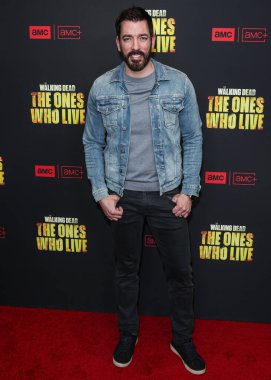 Drew Scott, 7 Şubat 2024 'te Hollywood, Los Angeles, Kaliforniya, ABD' deki Linwood Dunn Tiyatrosu 'nda düzenlenen AMC +' The Walking Dead 'in Los Angeles prömiyerine geldi.