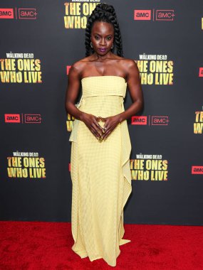 Danai Gurira, 7 Şubat 2024 'te Hollywood, Los Angeles, Kaliforniya, ABD' deki Linwood Dunn Tiyatrosu 'nda düzenlenen 1. Sezon' da Los Angeles 'taki AMC +' The Walking Dead 'in galasına geldi.