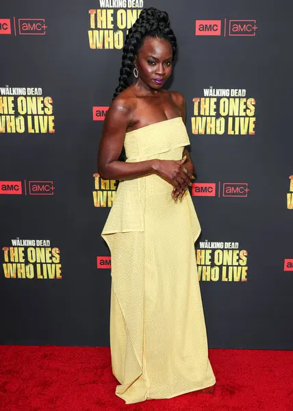 Danai Gurira, 7 Şubat 2024 'te Hollywood, Los Angeles, Kaliforniya, ABD' deki Linwood Dunn Tiyatrosu 'nda düzenlenen 1. Sezon' da Los Angeles 'taki AMC +' The Walking Dead 'in galasına geldi.